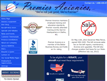 Tablet Screenshot of premieravionics.net